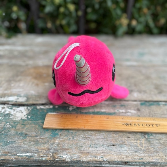 Pink whale unicorn stuffed animal plush peekaboo toys - Picture 3 of 6